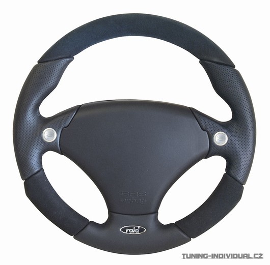 Sportovn volant Raid Daytona 340mm s airbagem ern