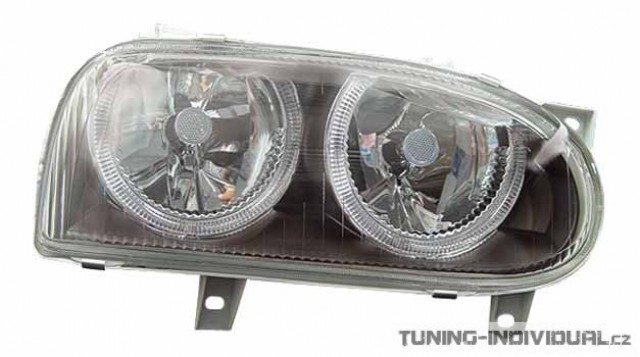 Pedn svtla Angel Eyes VW Golf 3 r.v. 91-97 ern, pr