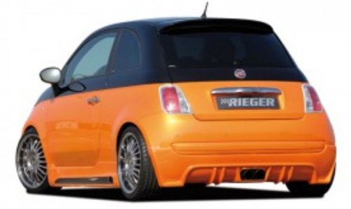 Rieger Tuning spojler pod originln zadn nraznk Carbon-Look Fiat 500