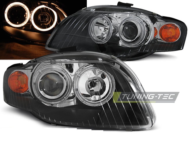 Pedn svtla Audi A4 04-08 Angel Eyes ern