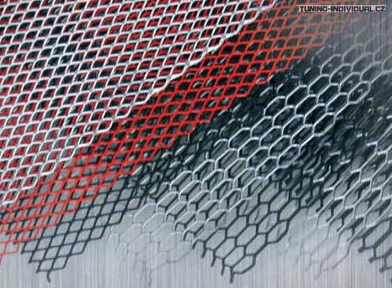 Hliníková mřížka (tahokov), barva černá, oko 4,5x9 mm, rozměr 1200x245 mm, 1 kus