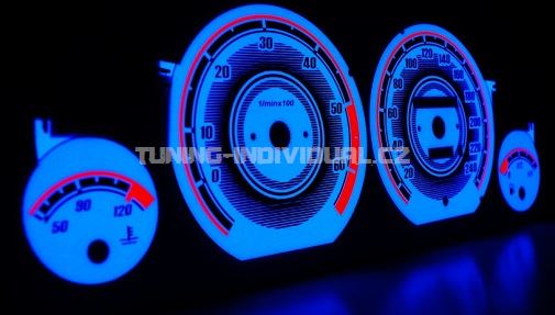 Indiglo polepy budk Audi 100 C4 i C3 facelift 1988 - 1994 Design 3